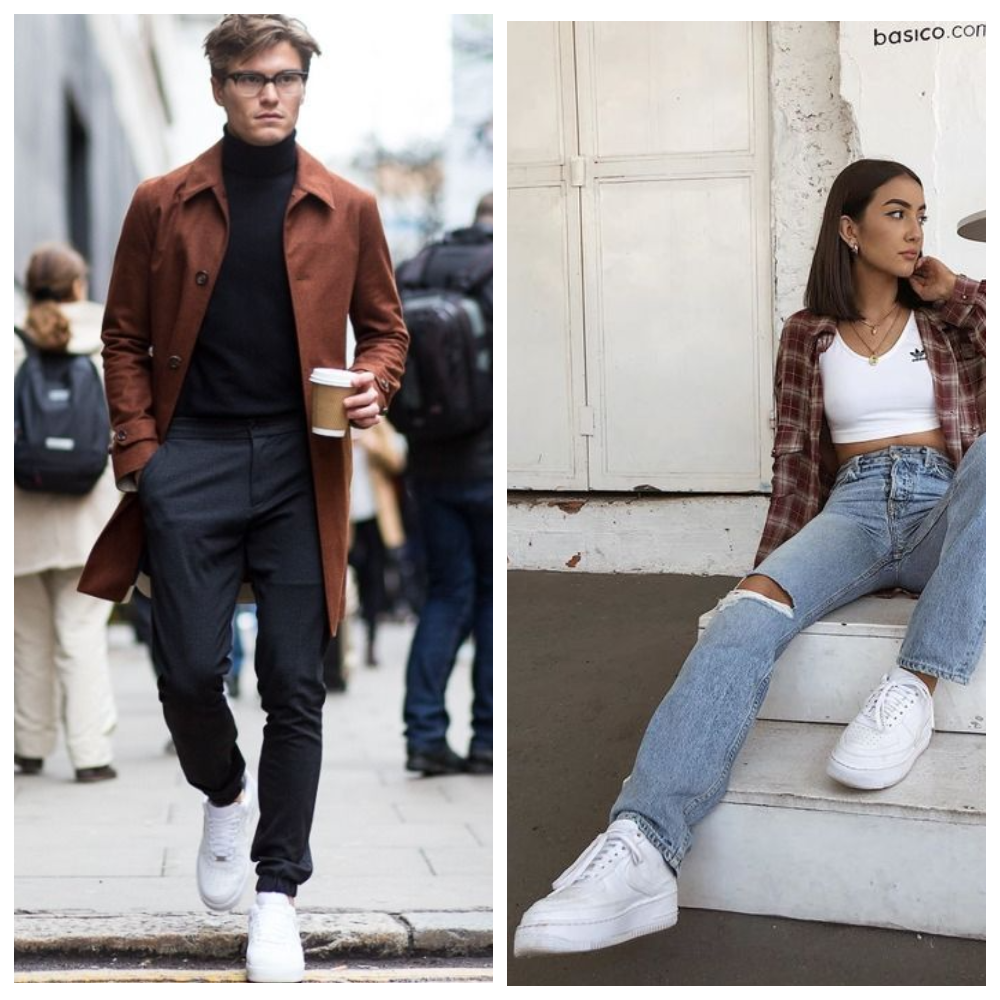 Nike air force с повседневной одеждой