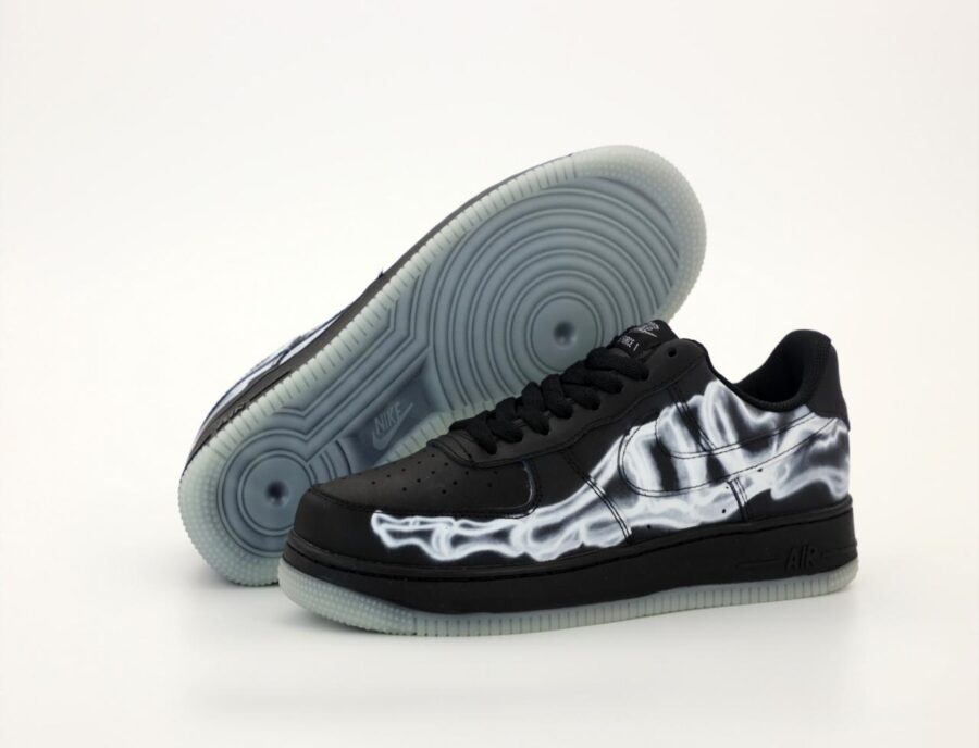 Nike Air Force 1 Low Black Skeleton