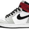 Nike Air Jordan 1 Retro High OG White Black-Light Smoke Grey-Varsity Red