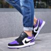 Nike Air Jordan 1 Low White Black-Court Purple