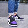 Nike Air Jordan 1 Low White Black-Court Purple