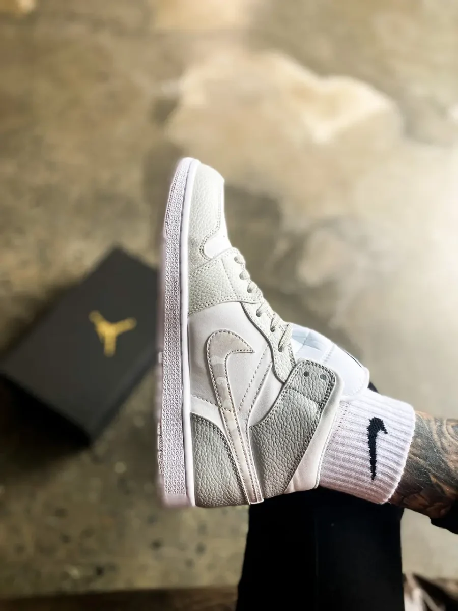 Nike Air Jordan 1 Mid Grey Camo