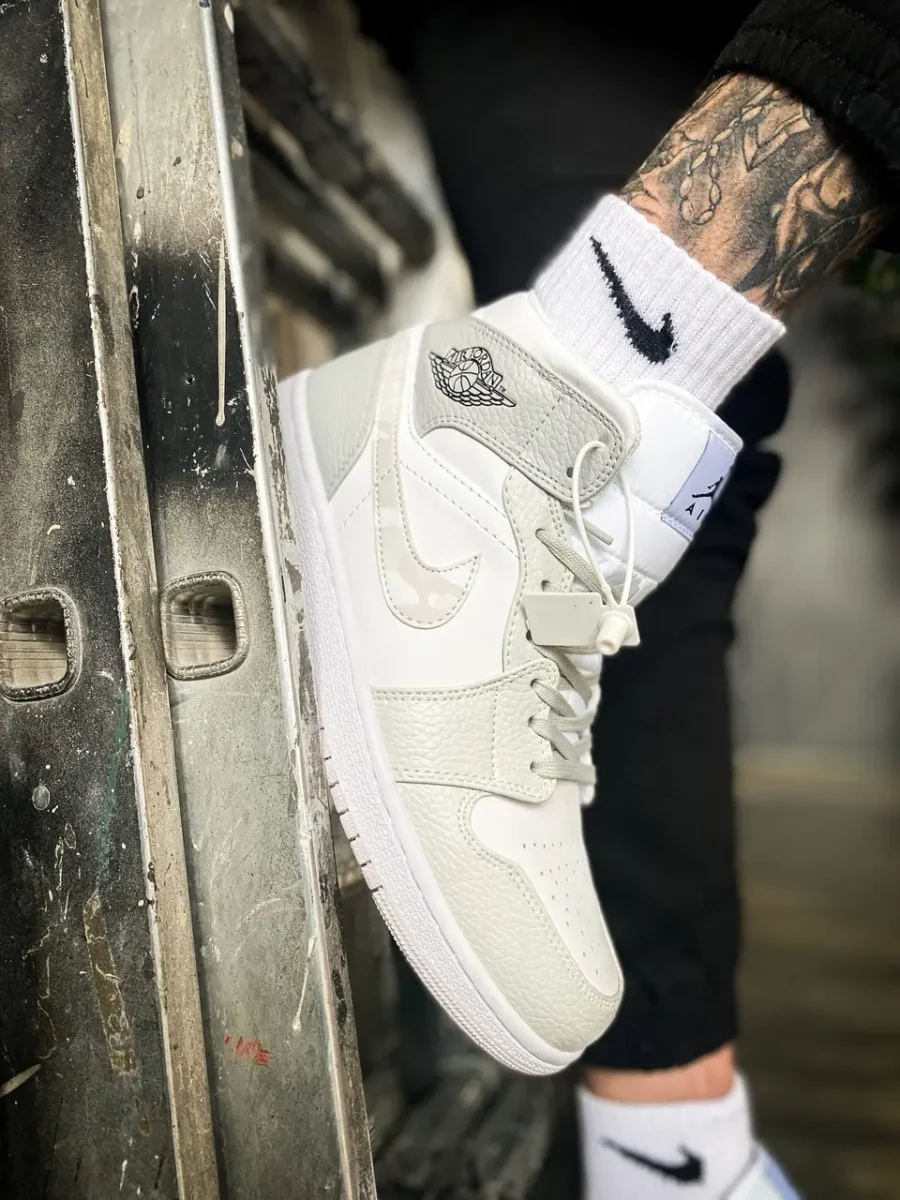Nike Air Jordan 1 Mid Grey Camo