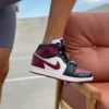 Nike Air Jordan 1 Mid SE Black Dark Beetroot
