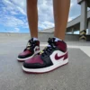 Nike Air Jordan 1 Mid SE Black Dark Beetroot