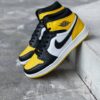 Nike Air Jordan 1 Mid Yellow Toe Black