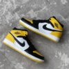 Nike Air Jordan 1 Mid Yellow Toe Black