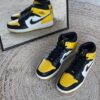 Nike Air Jordan 1 Mid Yellow Toe Black