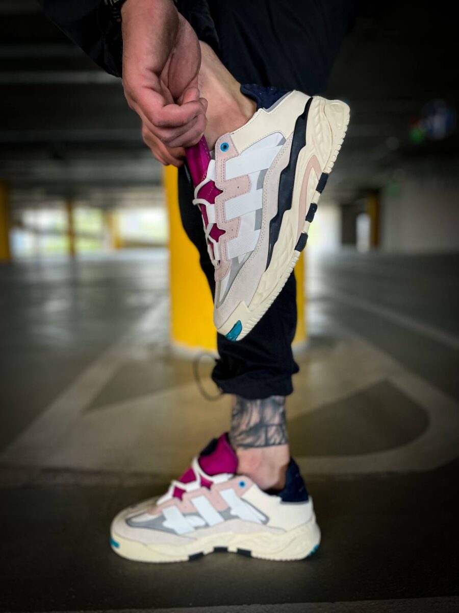Adidas Niteball Cream White Pink Tint