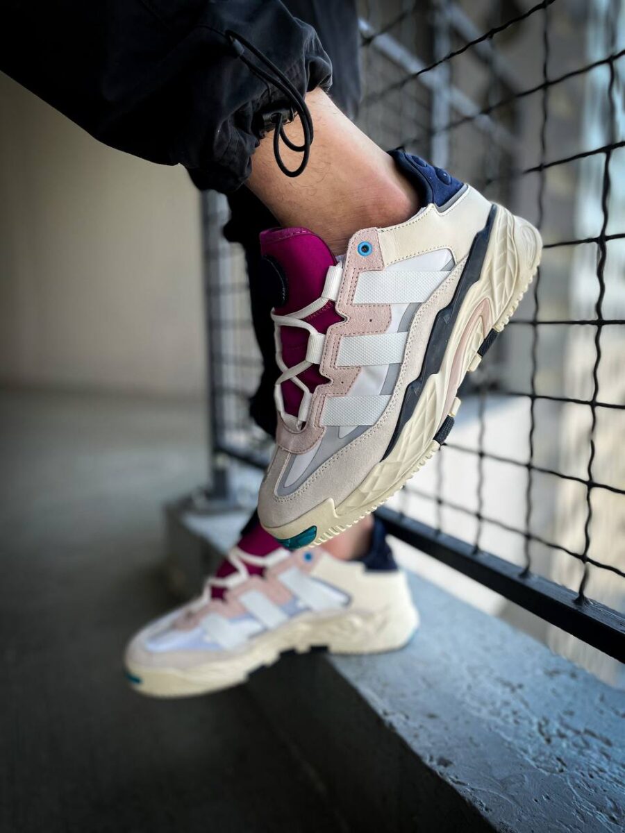 Adidas Niteball Cream White Pink Tint