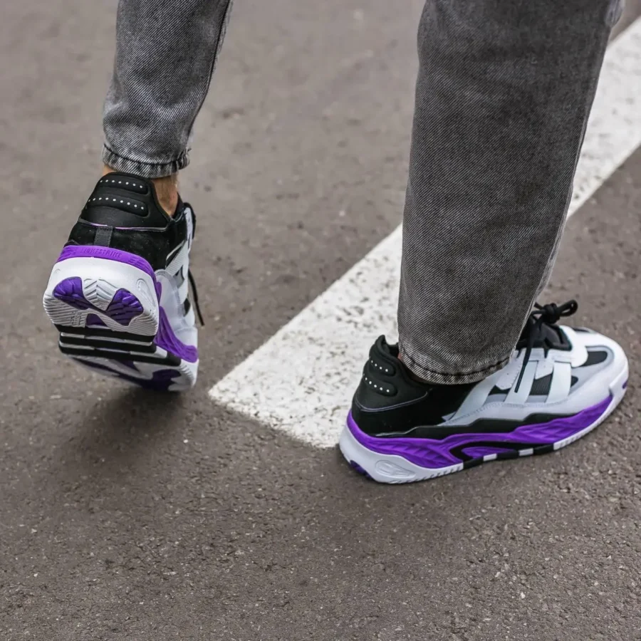 Adidas Niteball White Purple Black
