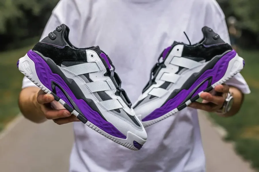 Adidas Niteball White Purple Black