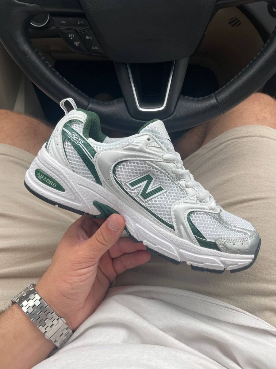 New Balance 530 White Nightwatch Green