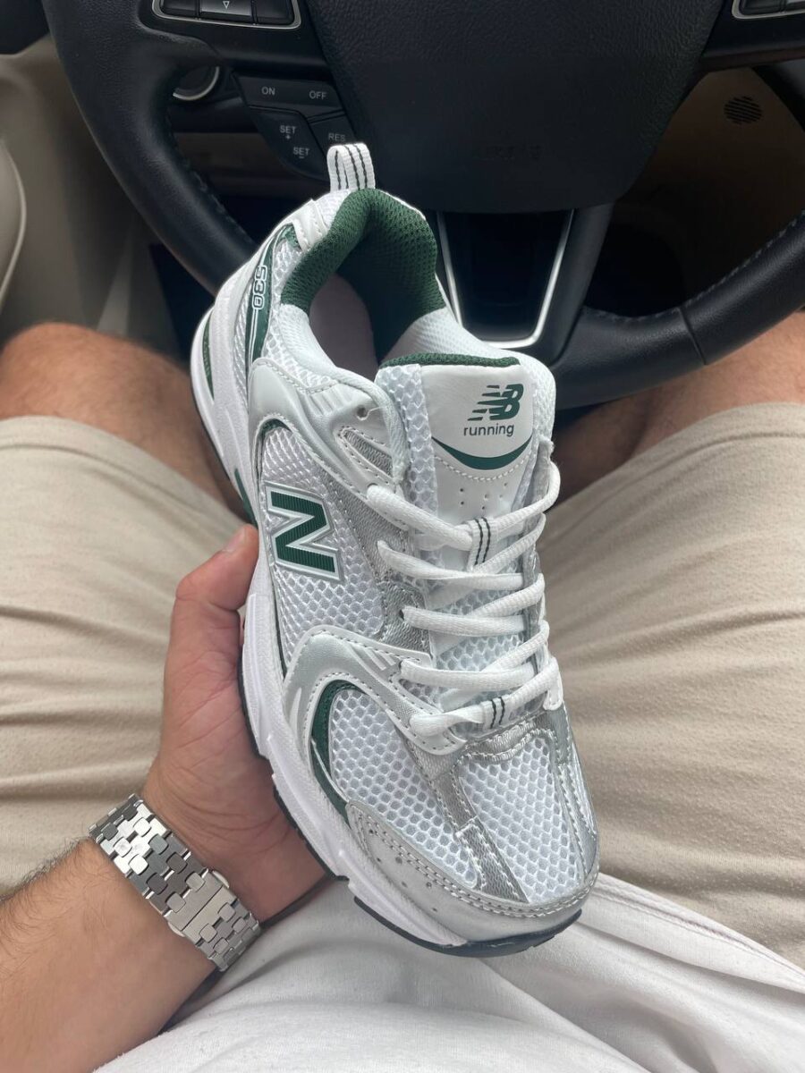 New Balance 530 White Nightwatch Green