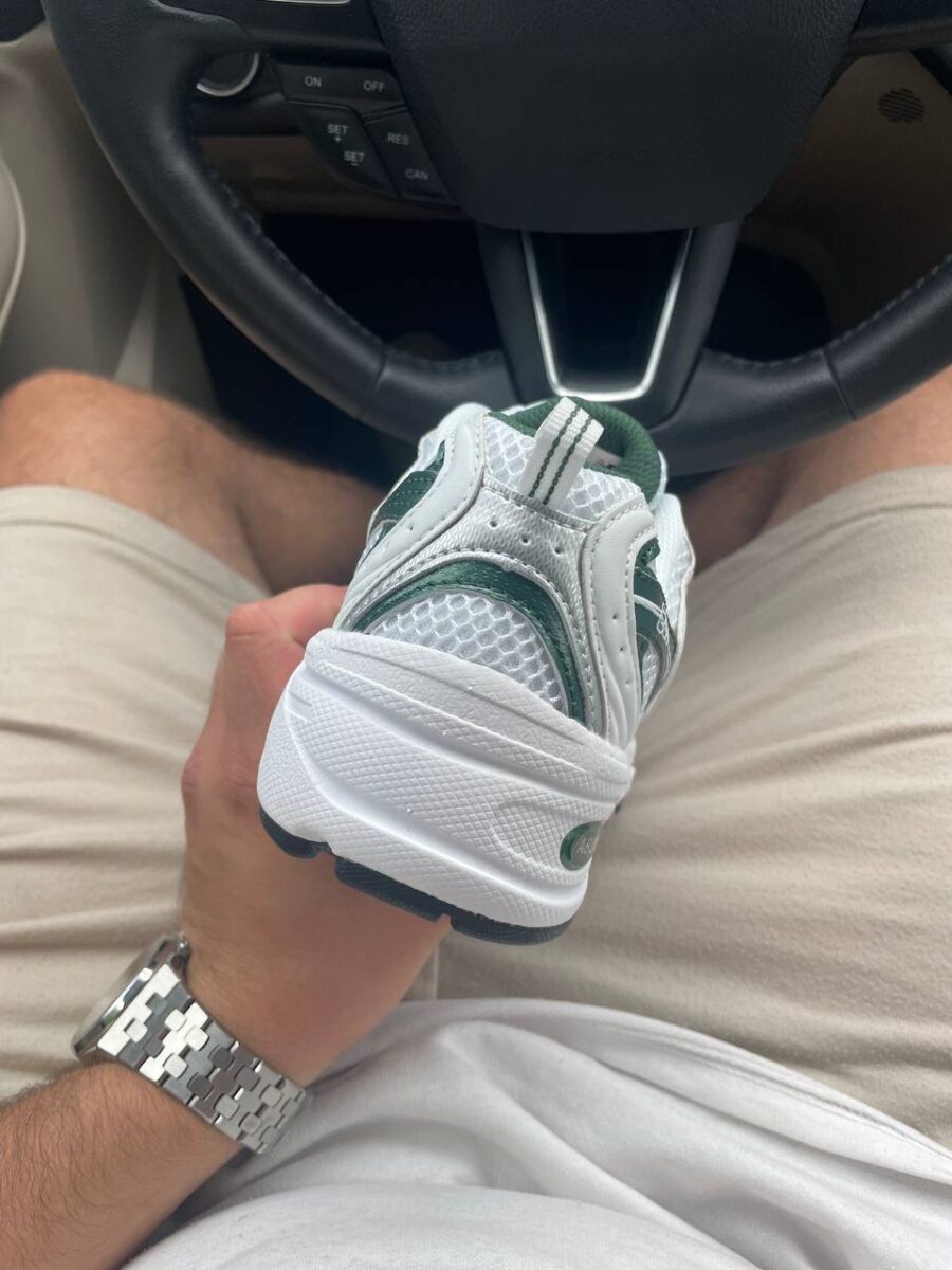 New Balance 530 White Nightwatch Green