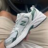 New Balance 530 White Nightwatch Green