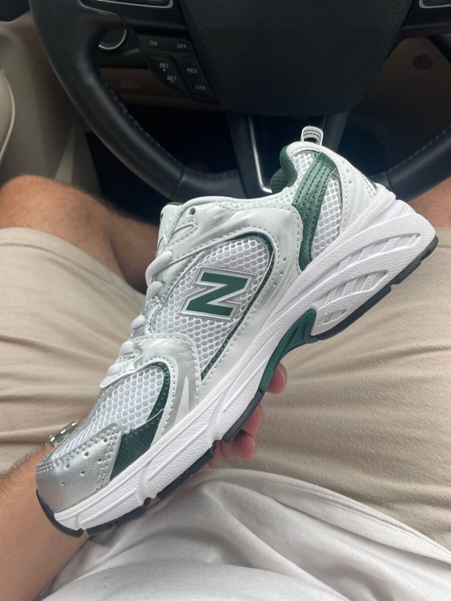 New Balance 530 White Nightwatch Green