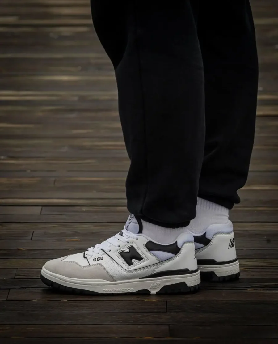 New Balance 550 Sea Salt Black