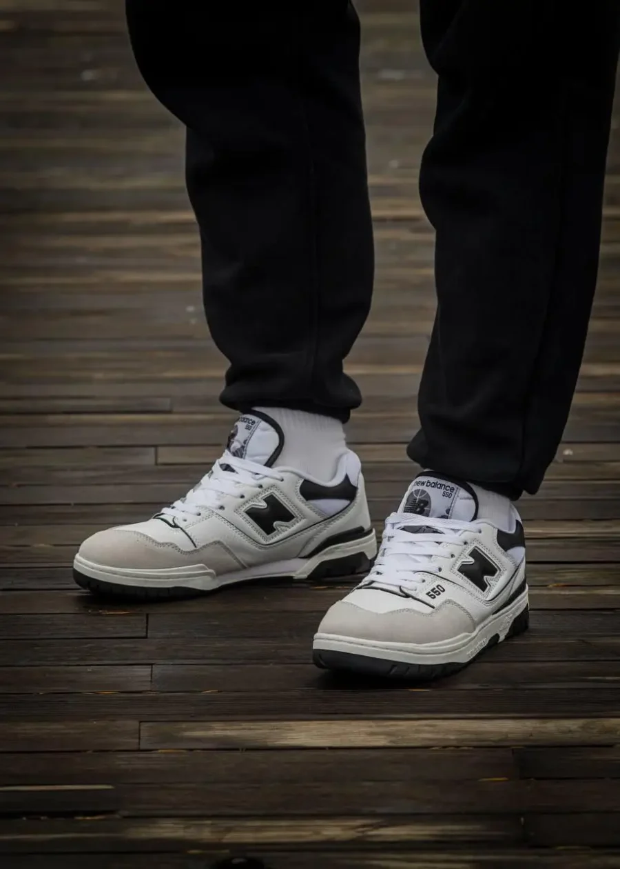 New Balance 550 Sea Salt Black