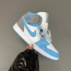 NIKE AIR JORDAN RETRO 1 MID BLUE GREY 1
