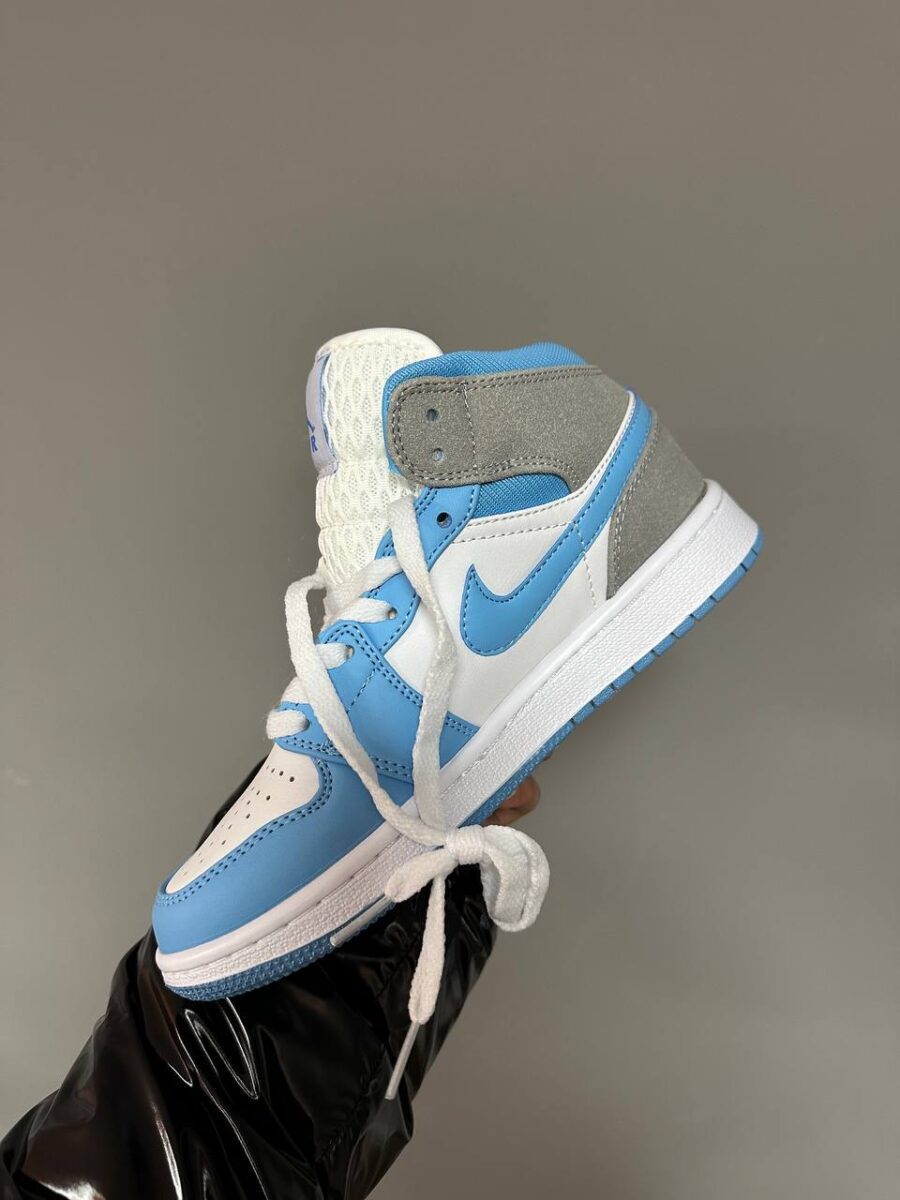 NIKE AIR JORDAN RETRO 1 MID BLUE GREY 3