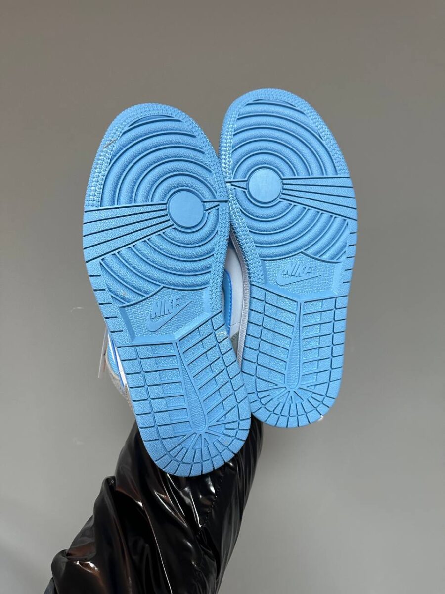 NIKE AIR JORDAN RETRO 1 MID BLUE GREY 5