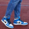 Nike Air Jordan 1 Mid Signal Blue 3