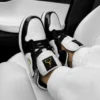 Nike Air Jordan 1 Mid Patent Golden Black