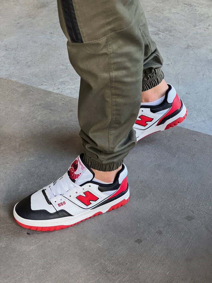 New Balance 550 White Red Black 1