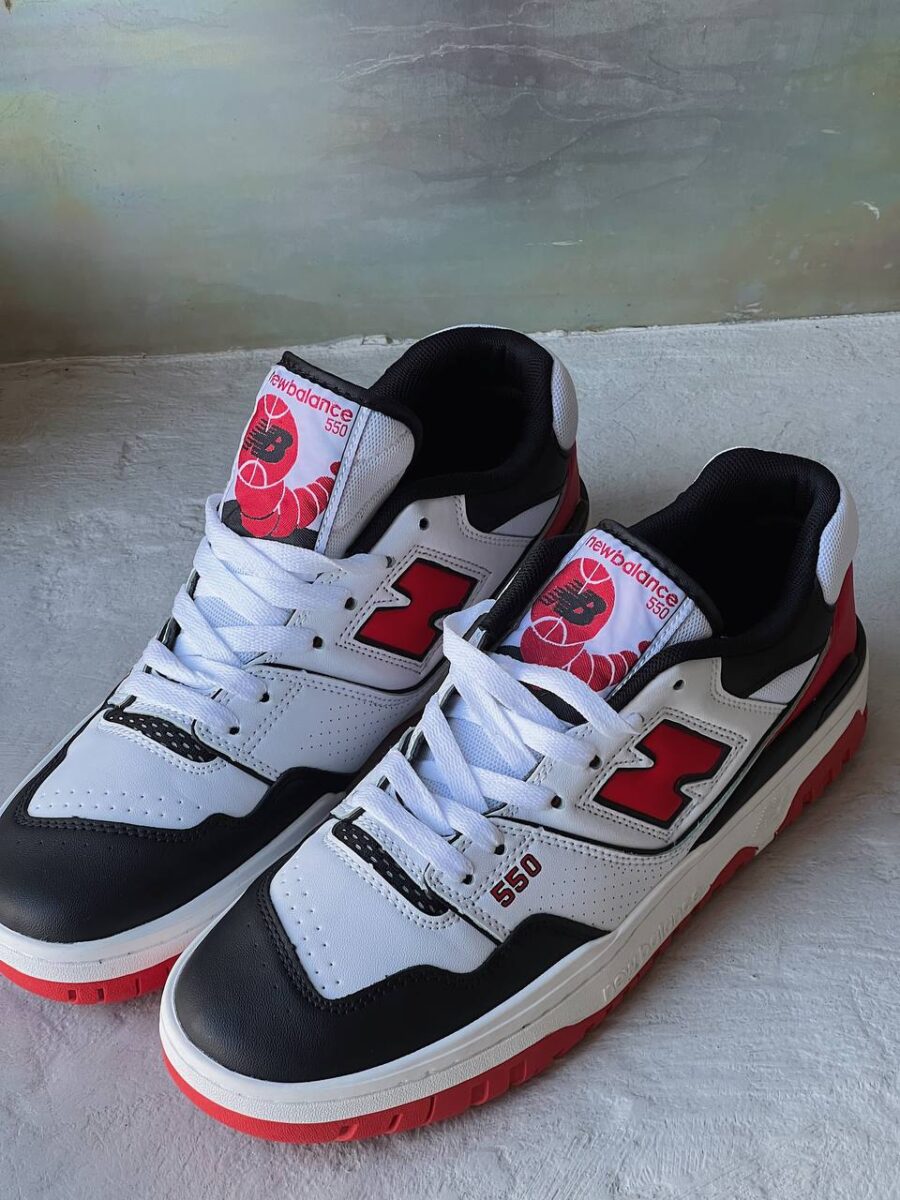 New Balance 550 White Red Black 3