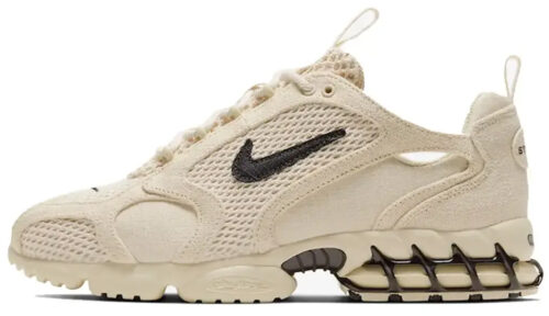 Stussy x Nike Air Zoom Spiridon Caged Fossil