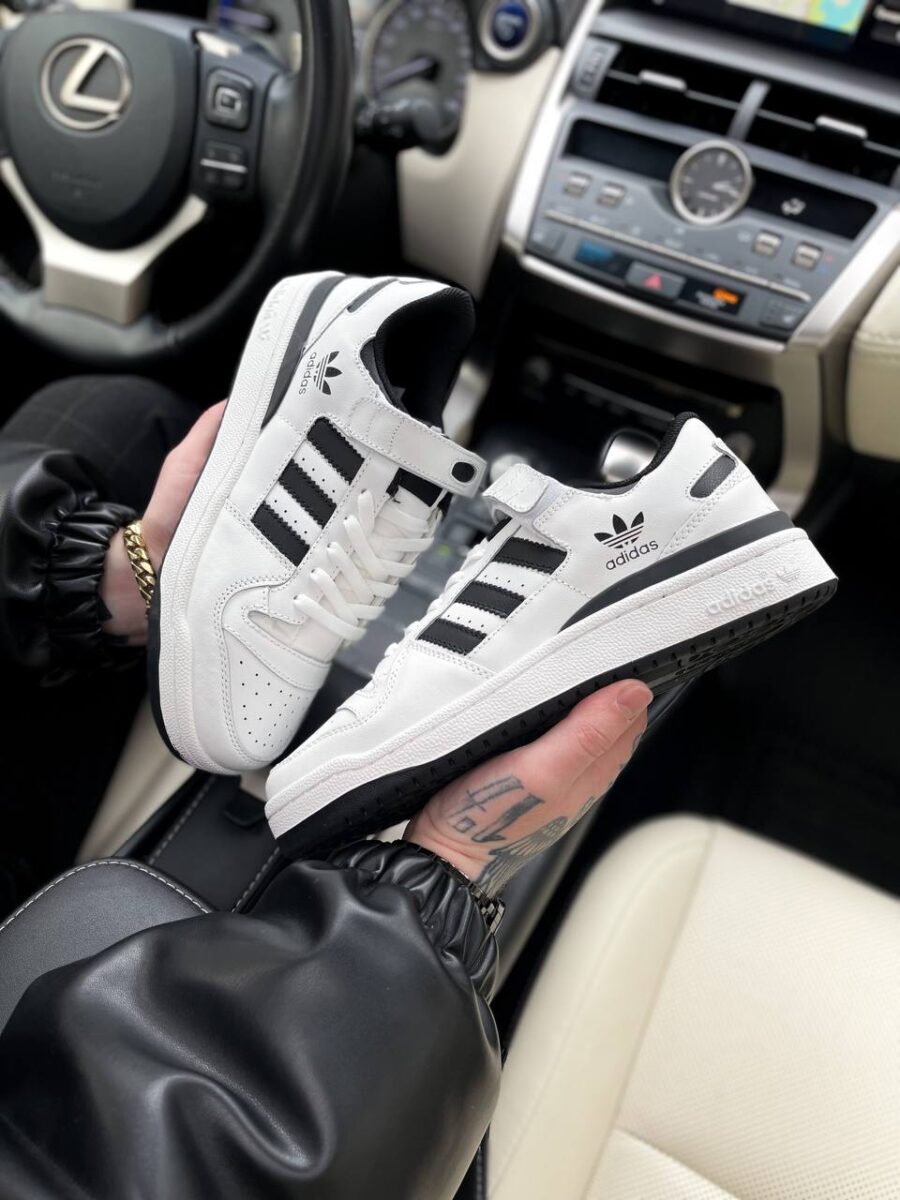 Adidas Forum Low White Black 1