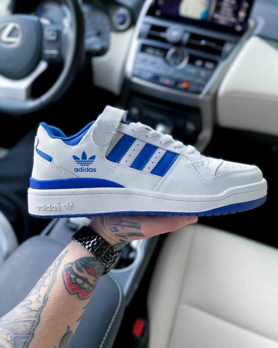 Adidas Forum White Blue 3