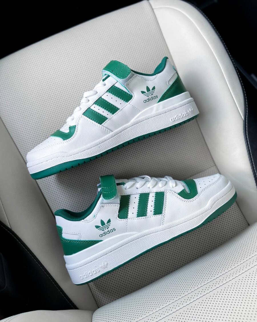 Adidas Forum White Green 1