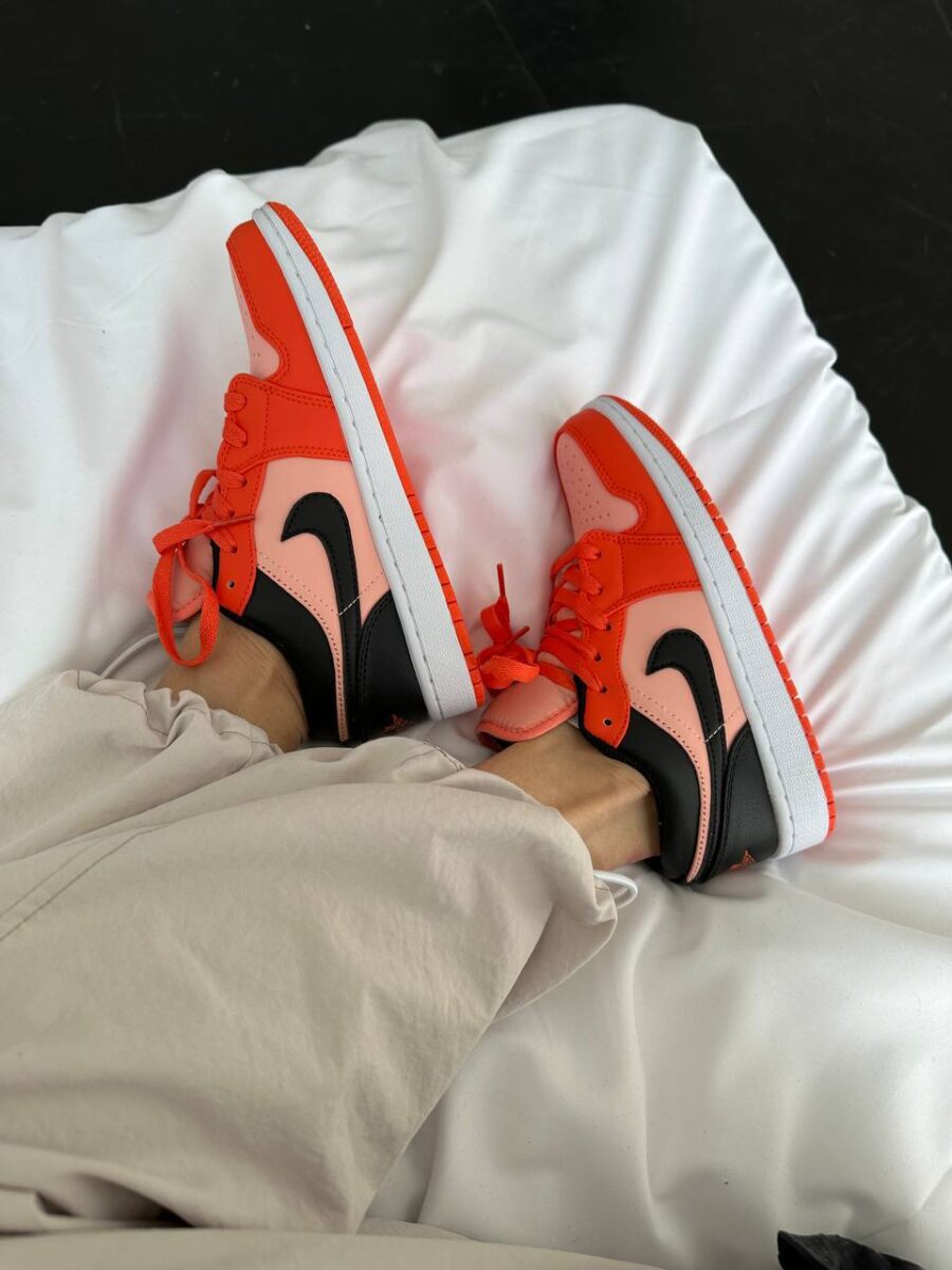 NIKE AIR JORDAN 1 LOW ORANGE BLACK 1