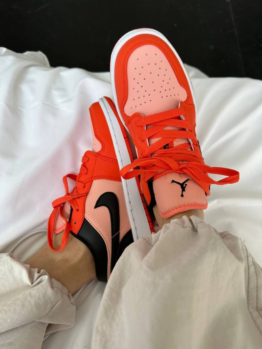 NIKE AIR JORDAN 1 LOW ORANGE BLACK 2