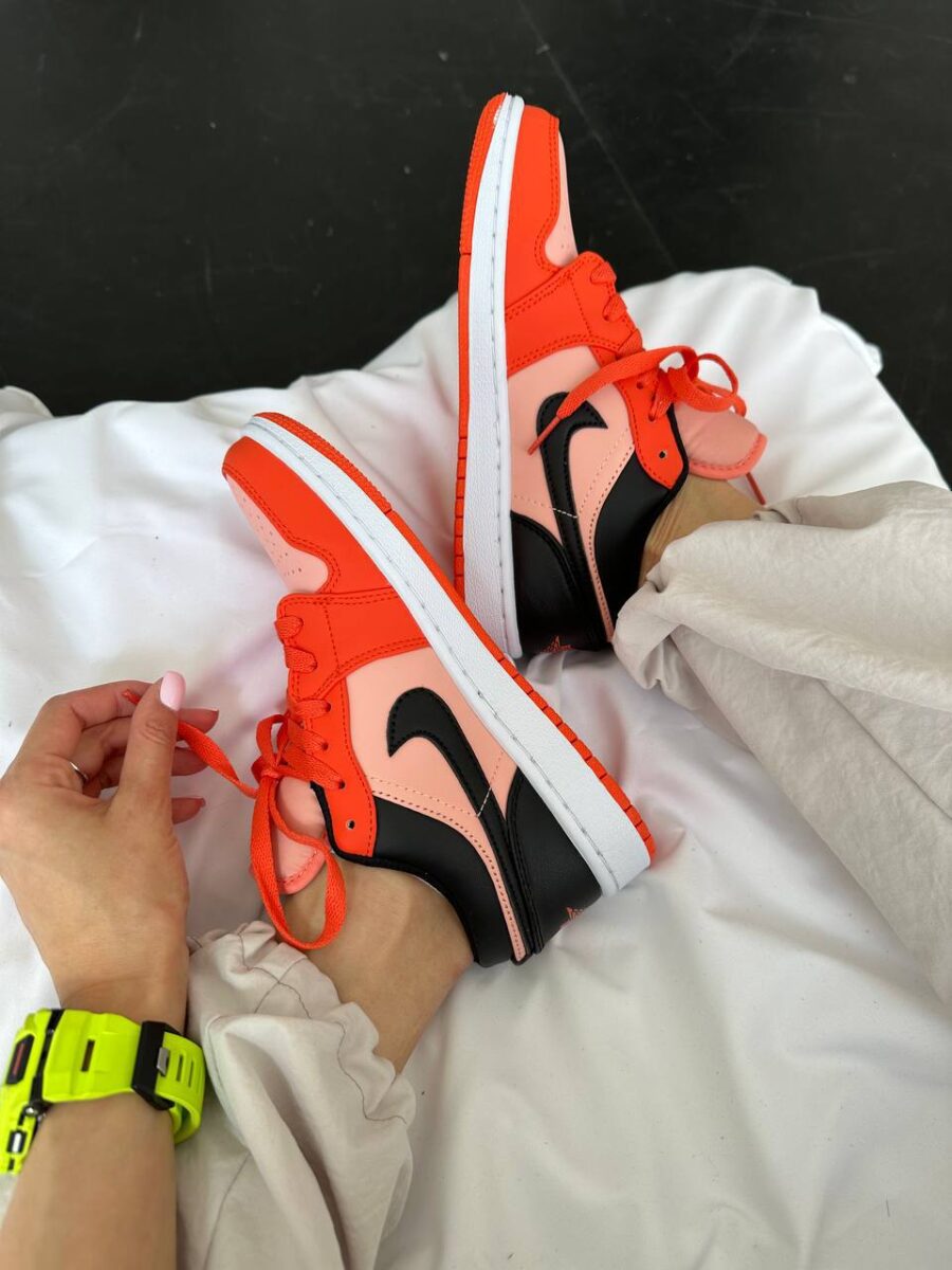 NIKE AIR JORDAN 1 LOW ORANGE BLACK 3