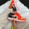 NIKE AIR JORDAN 1 LOW ORANGE BLACK 4