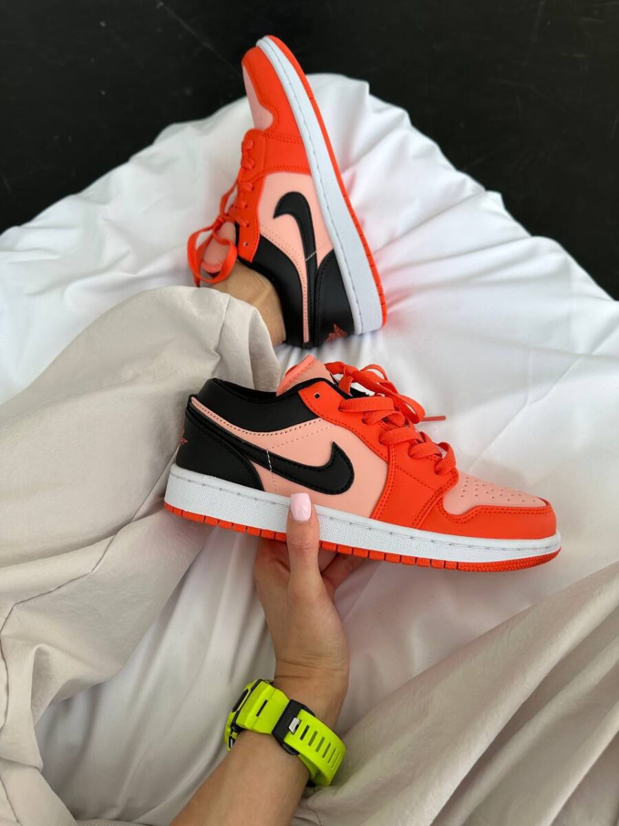 NIKE AIR JORDAN 1 LOW ORANGE BLACK 4