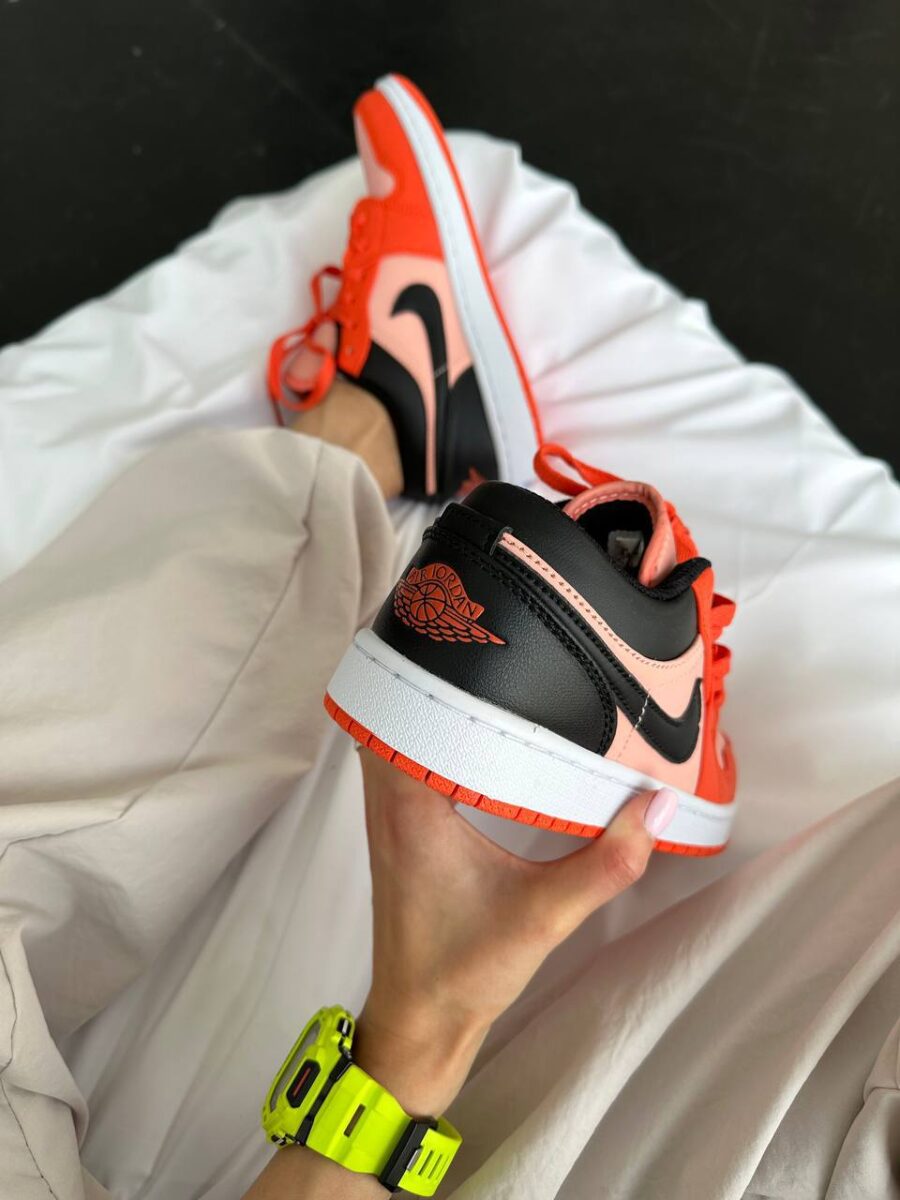 NIKE AIR JORDAN 1 LOW ORANGE BLACK 5