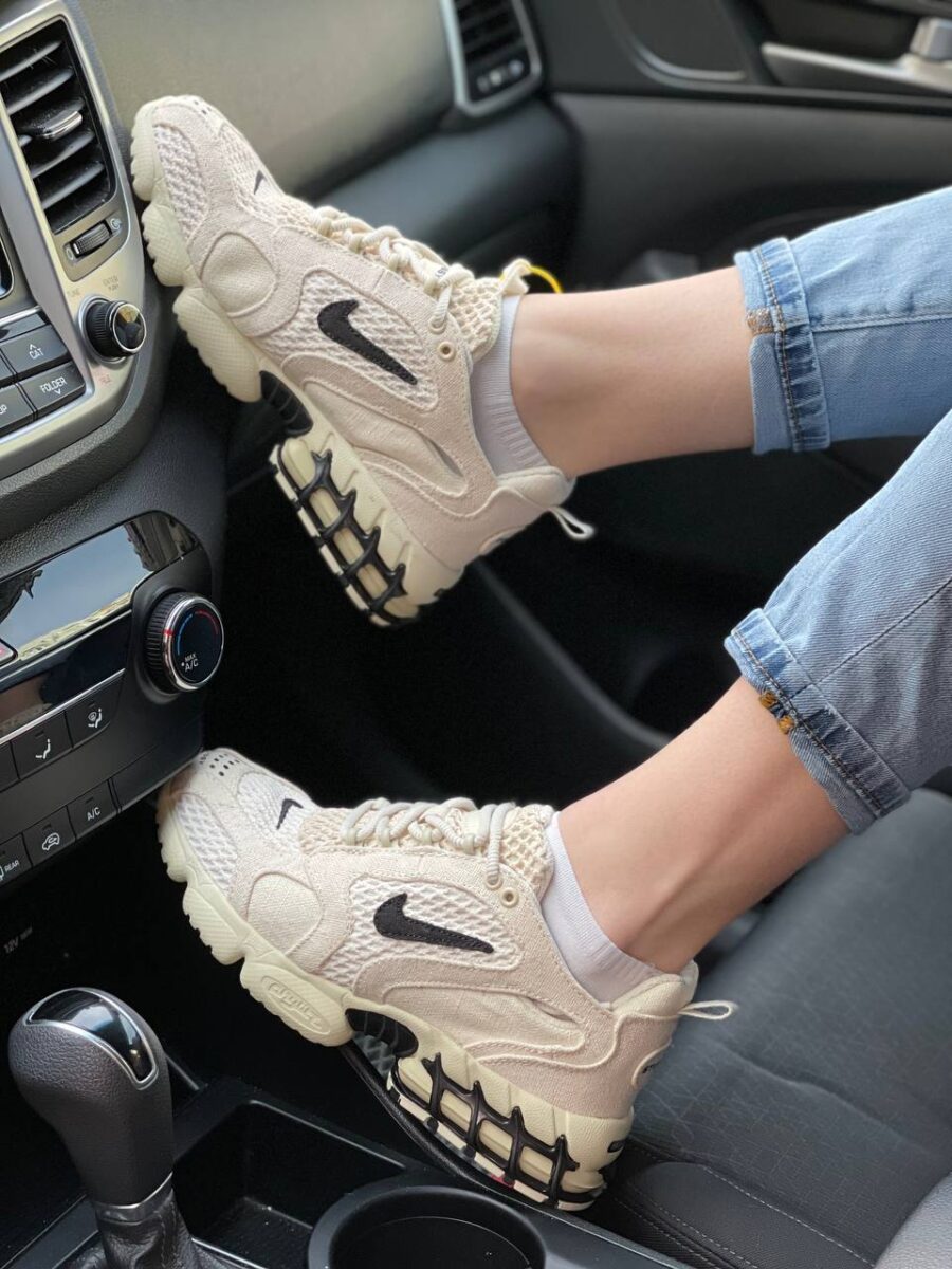 Nike Air Zoom x Stussy Spiridon Caged Fossil 1