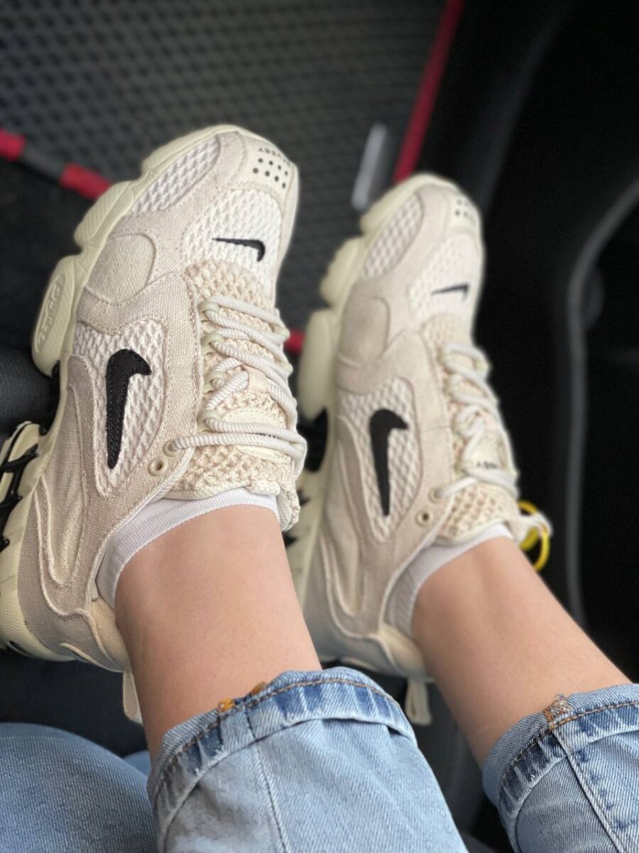 Nike Air Zoom x Stussy Spiridon Caged Fossil 2