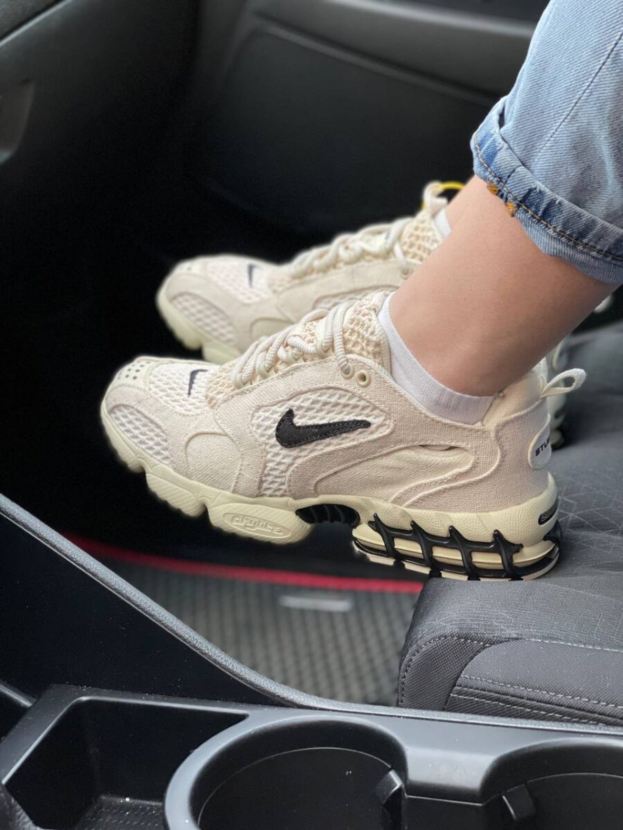 Nike Air Zoom x Stussy Spiridon Caged Fossil 3