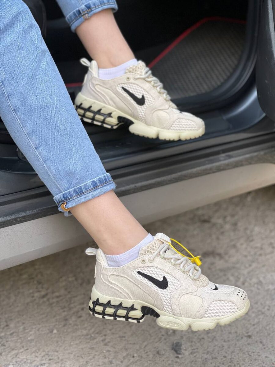 Nike Air Zoom x Stussy Spiridon Caged Fossil 4
