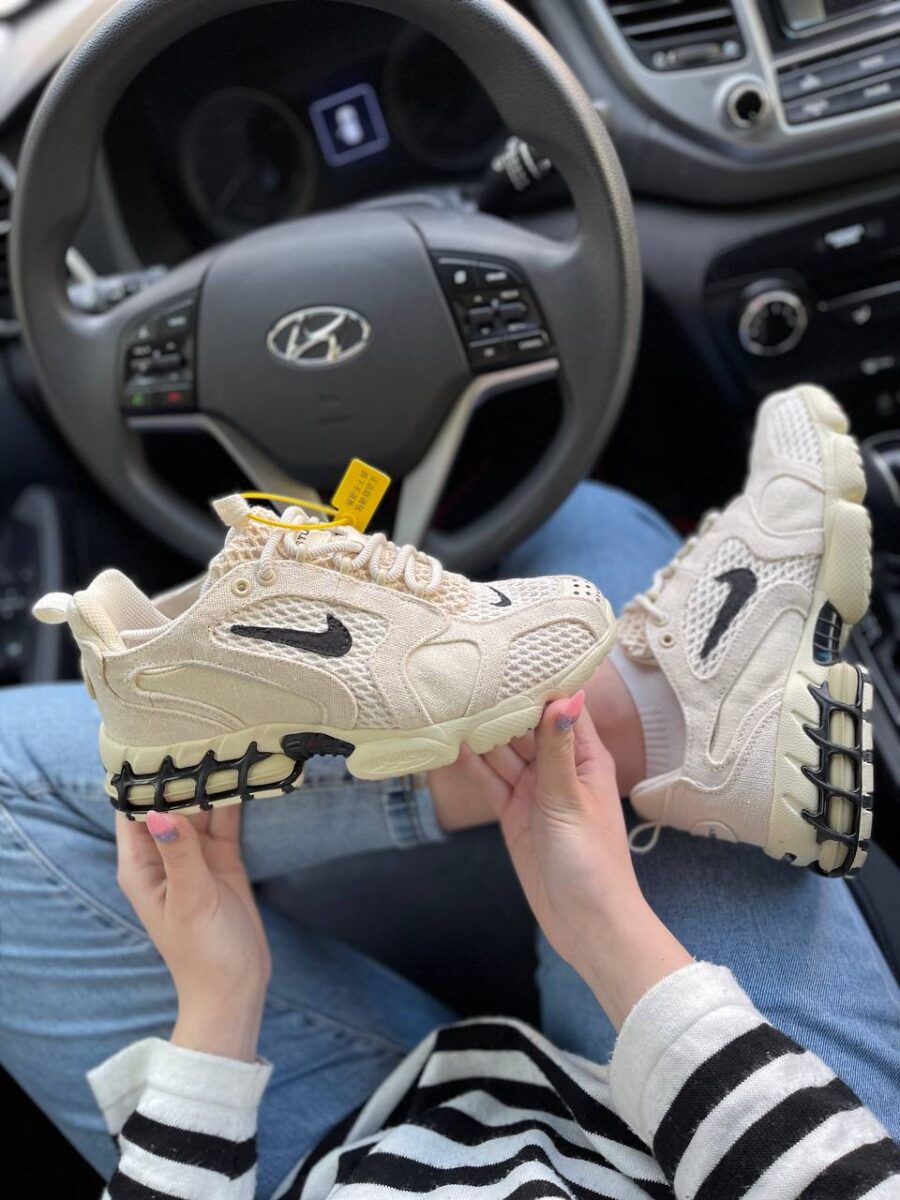Nike Air Zoom x Stussy Spiridon Caged Fossil 5