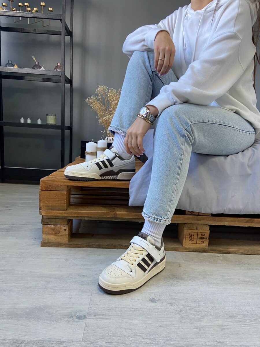 Кроссовки Adidas Forum 84 Low Off “White/Brown”