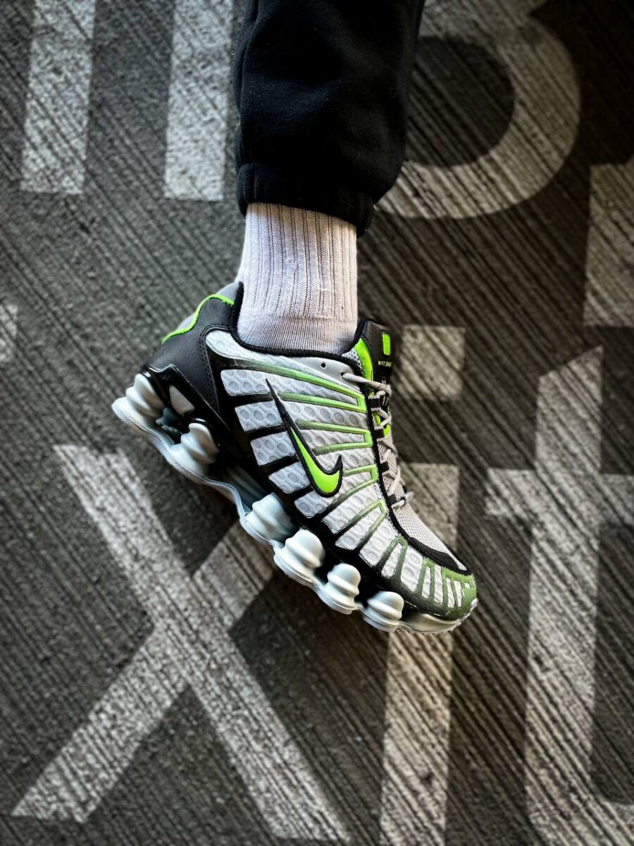 Nike Shox TL Wolf Grey Lime Blast
