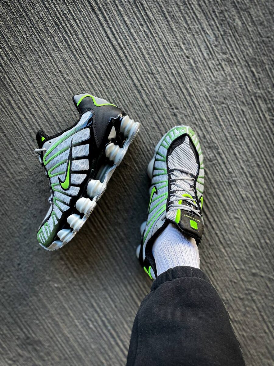 Nike Shox TL Wolf Grey Lime Blast