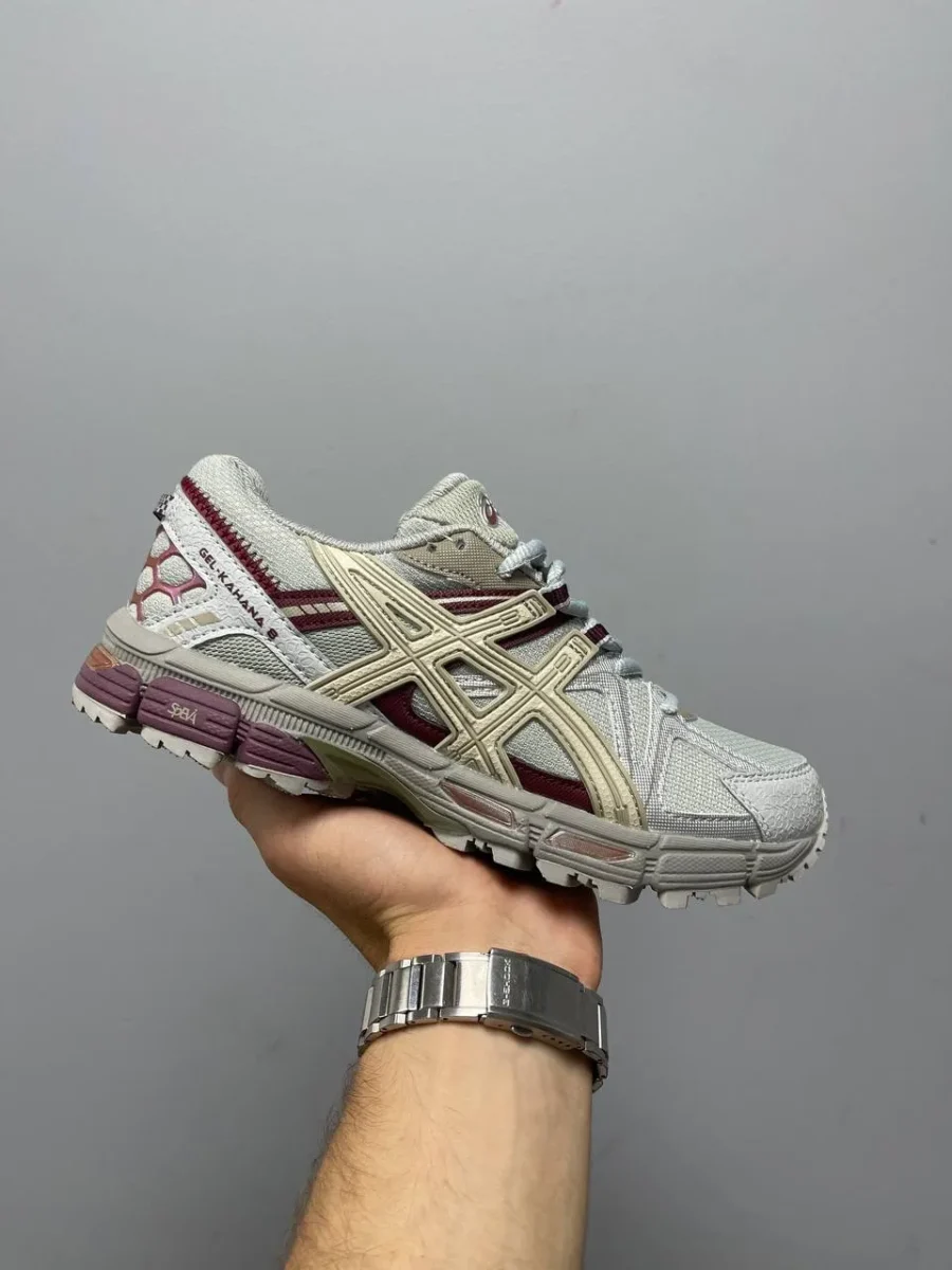 Asics Gel-Kahana 8 Grey Burgundy
