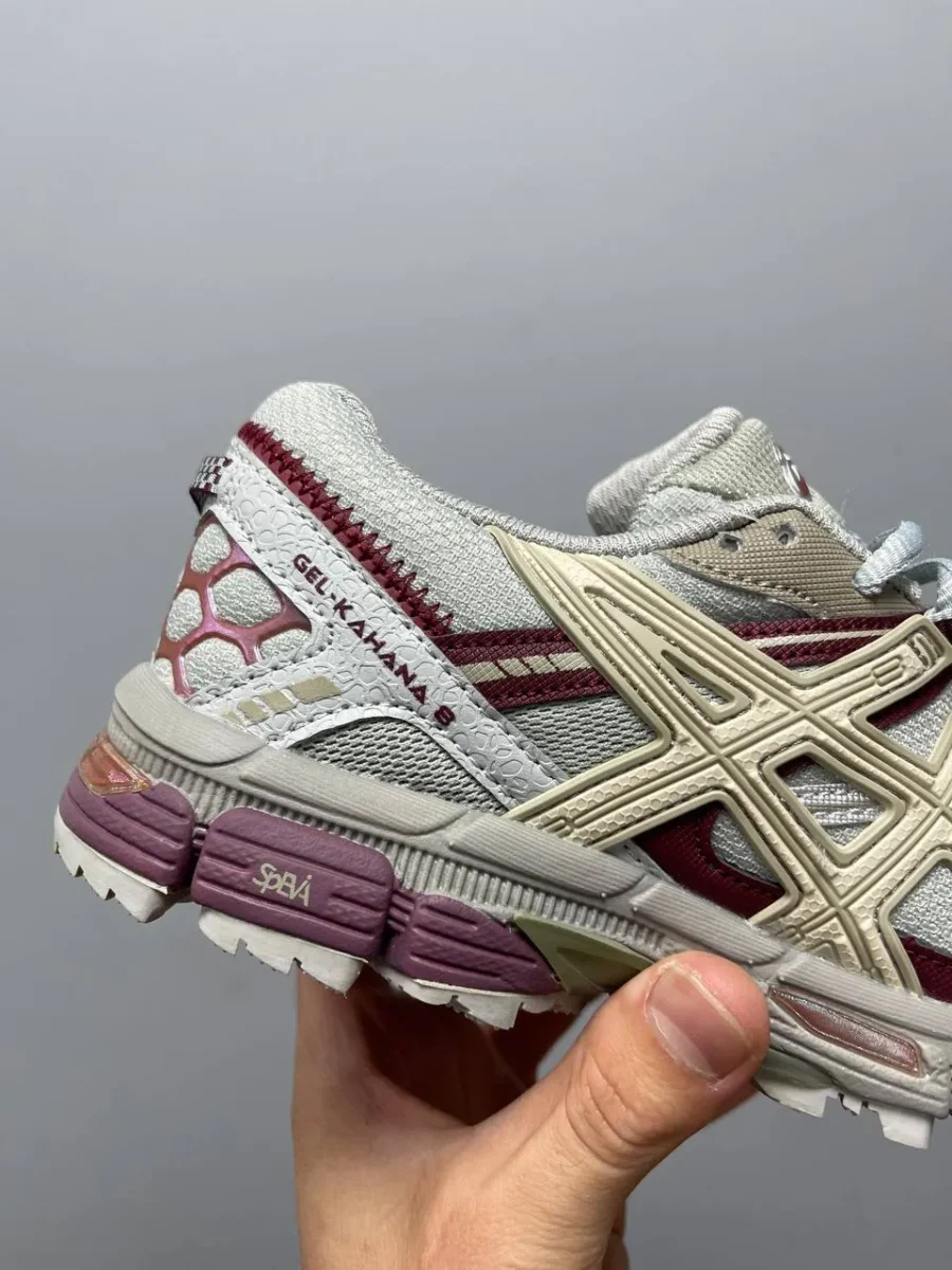 Asics Gel-Kahana 8 Grey Burgundy